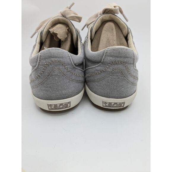 Taos Star Gray Canvas Comfort Sneakers Size 7 Wide - Picture 6 of 9